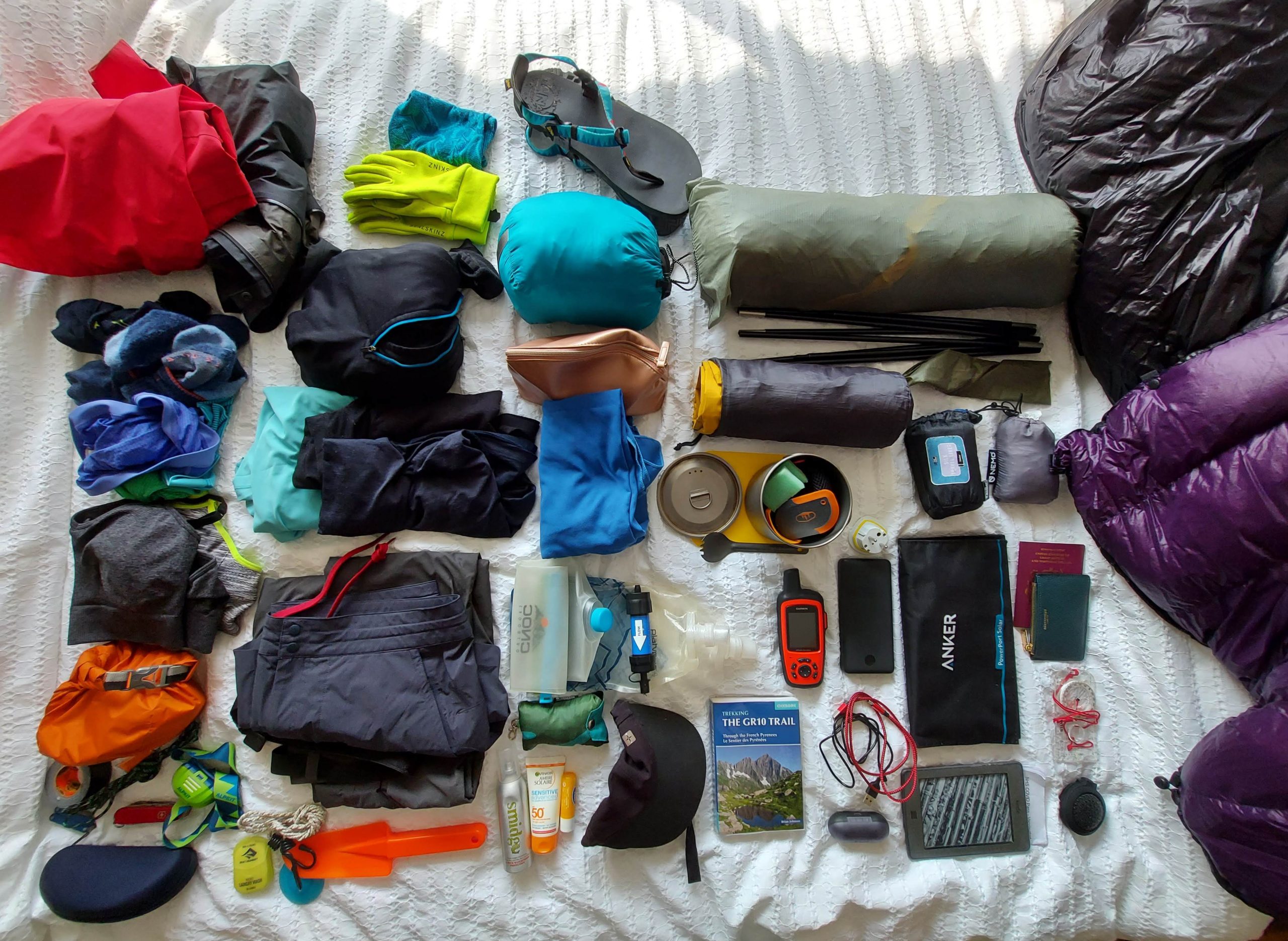 Pyrenees GR10 gear list